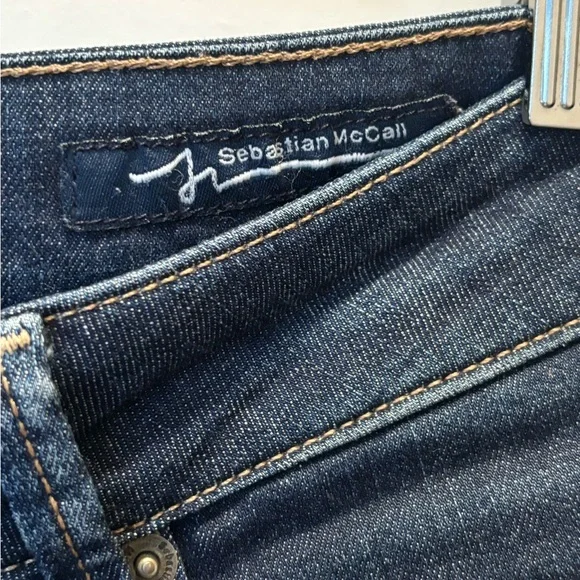 Sebastian McCall Womens Jeans Size 26 Straight Leg USA Made Dark Blue - Picture 4 of 8